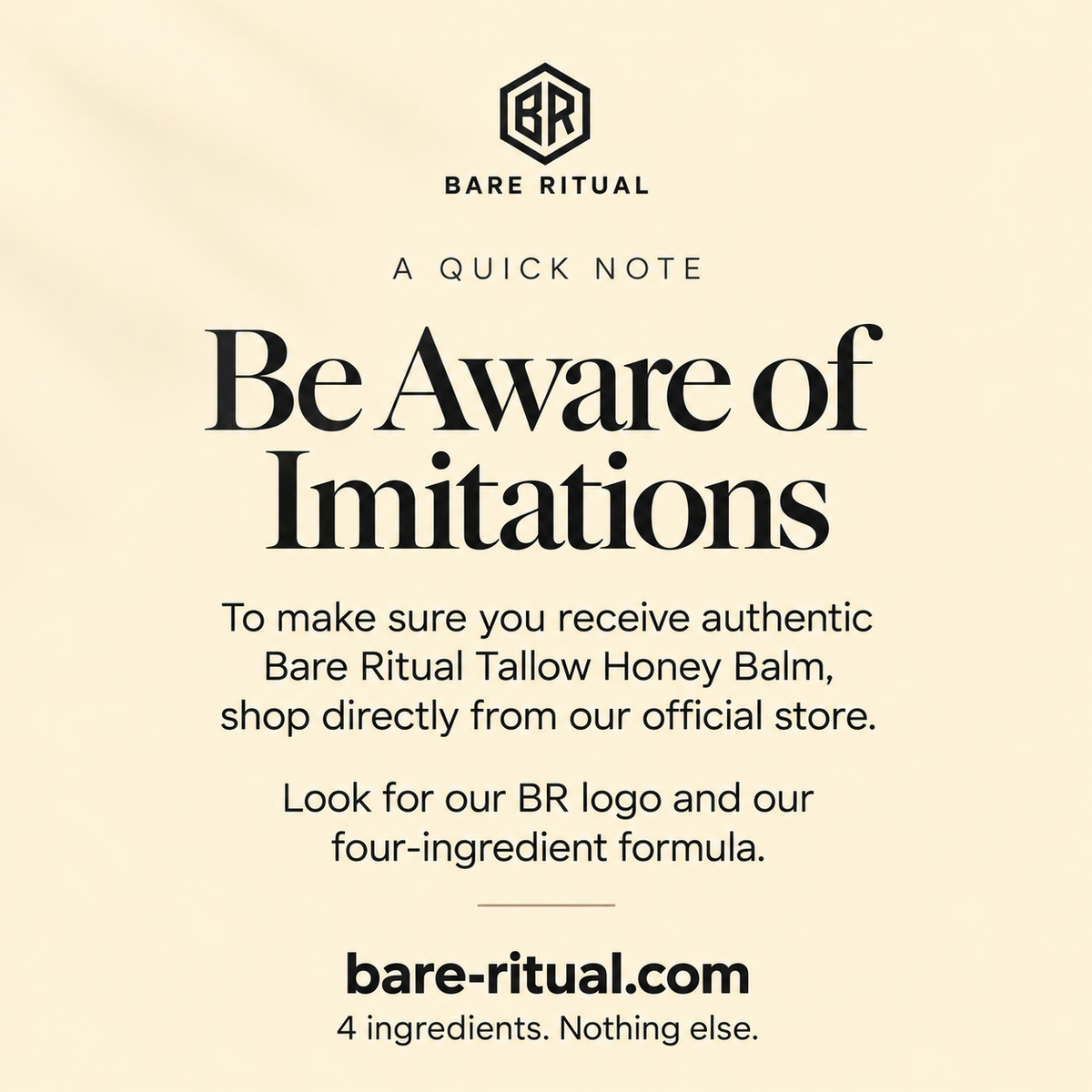 Bare Ritual authenticity note