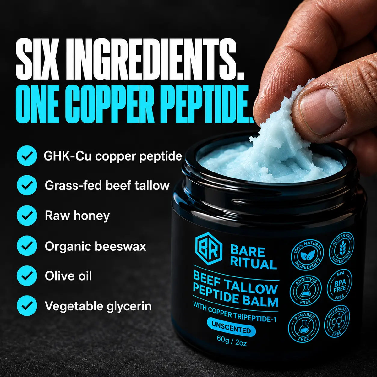 Copper Peptide Tallow Balm